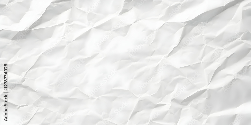White Crumpled Paper Texture Background White Crumpled Paper Texture Background