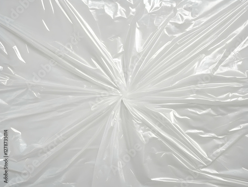 White Plastic Wrap Abstract...