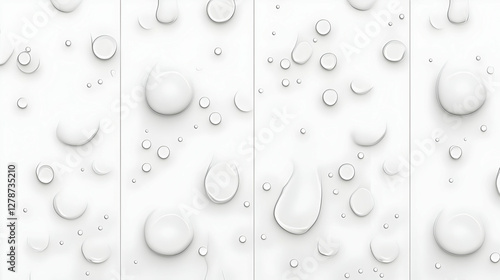 Water Droplets Abstract 3D ...