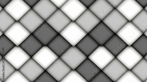 Abstract Gray and White Squ...
