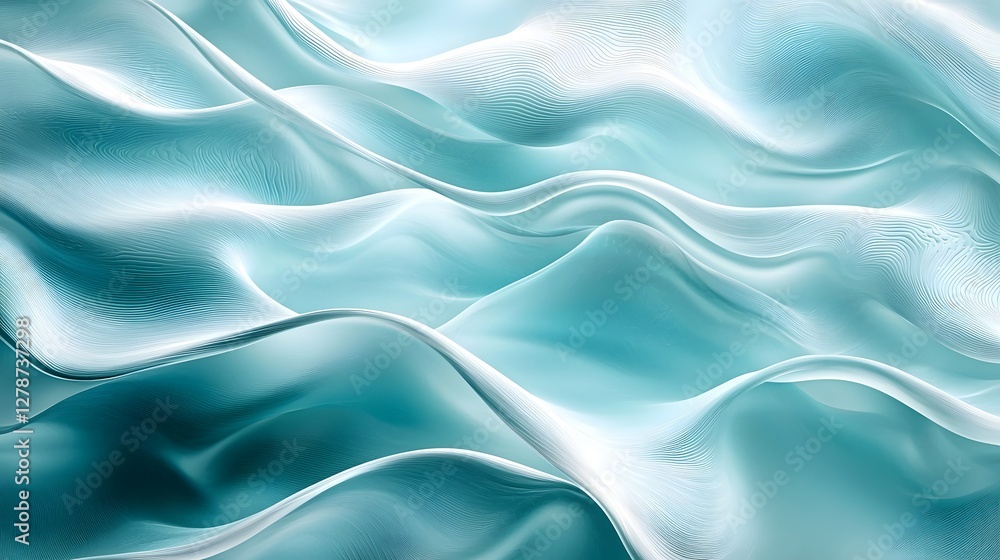 Obraz premium Minimalist Organic Water Ripple Background with Smooth Flowing Gradients and Soothing Wave Textures