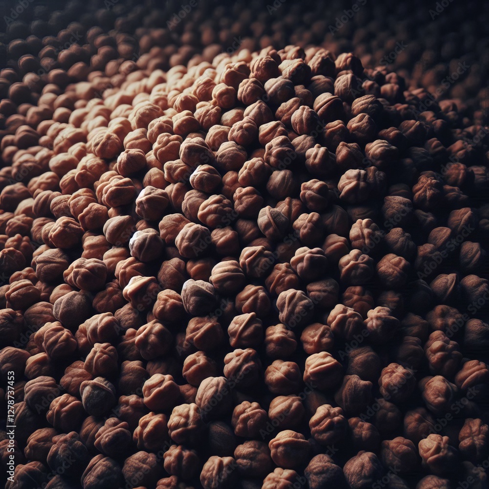 Obraz premium Close-up view of a large quantity of chickpeas.&nbsp; 