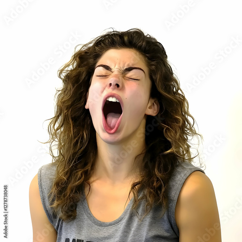 Realistic Image of Woman Ye...