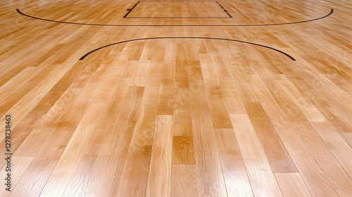 Light Oak Basketball Court ...