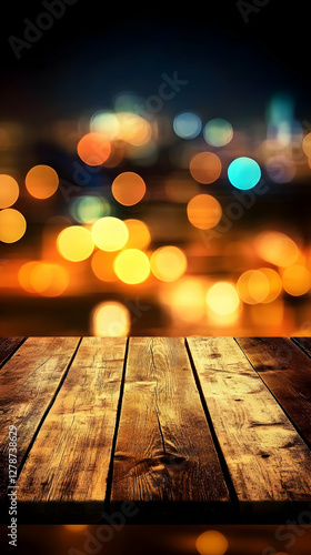 Rustic Wooden Tabletop Nigh...