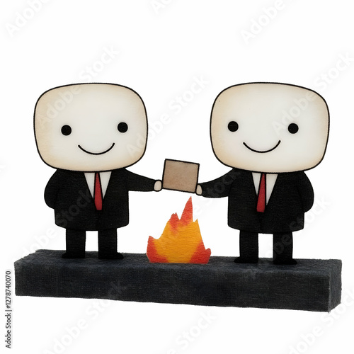 Smiling Figures Illustratio...