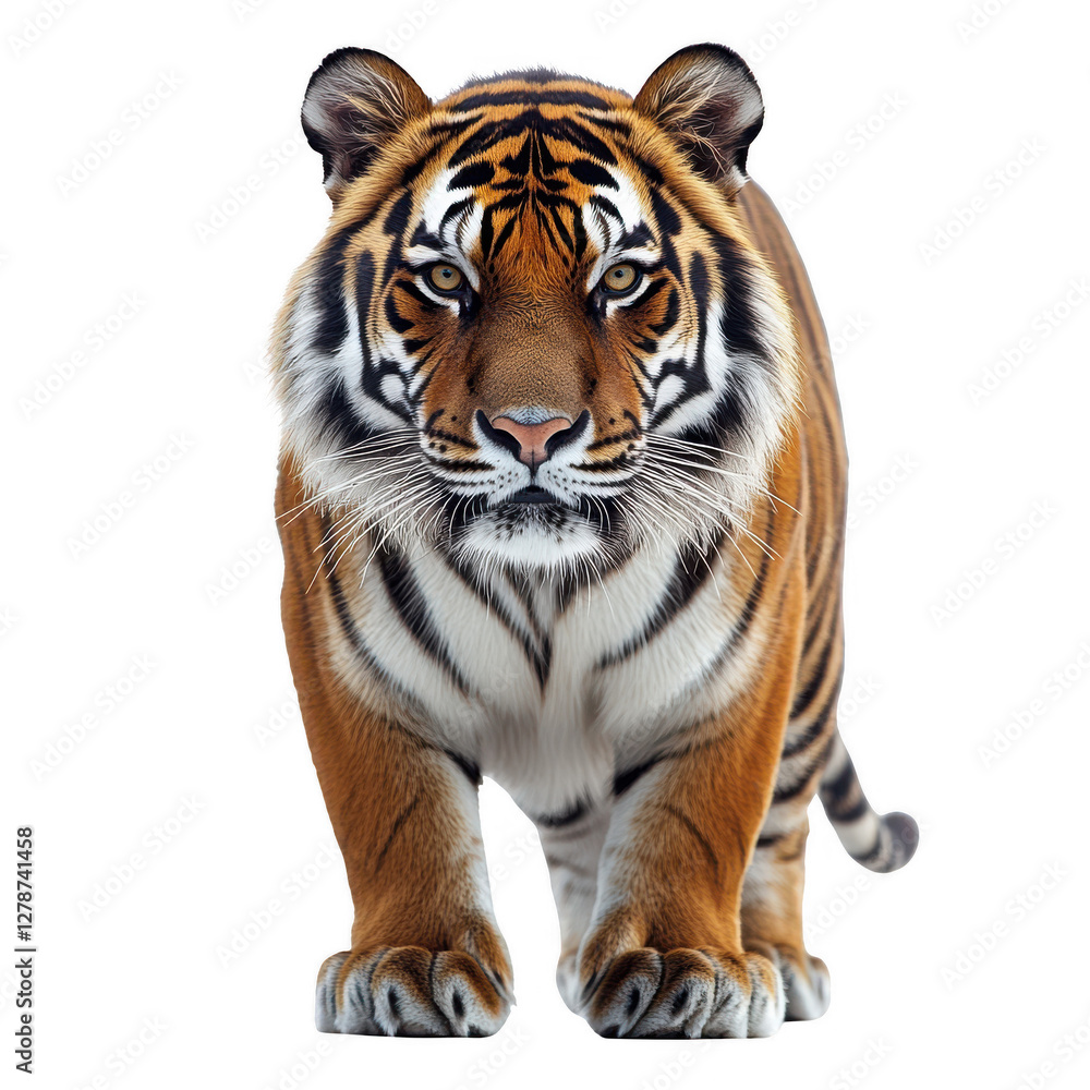 Fototapeta premium Tiger isolated on transparent background