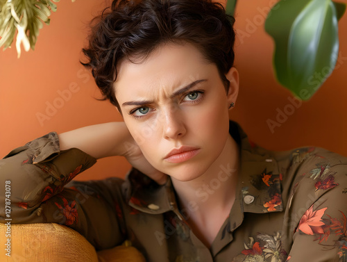 Frustrated Woman Portrait I...