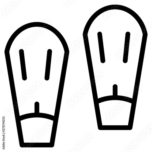 Marine Scuba Sea Line Icon