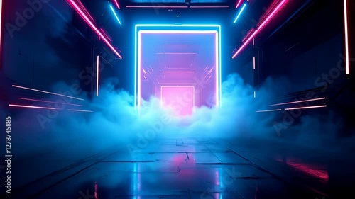 Futuristic High-Energy Video Animation Set: Cyberpunk Neon Cityscapes, Abstract Data Streams, Glitching Effects, Dynamic Particles, Sci-Fi UI Elements, Technological Backgrounds, Electric Synthwave   
