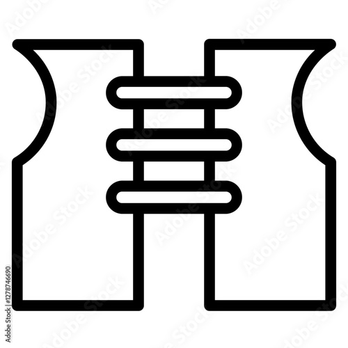 Vest Safty Sea Line Icon