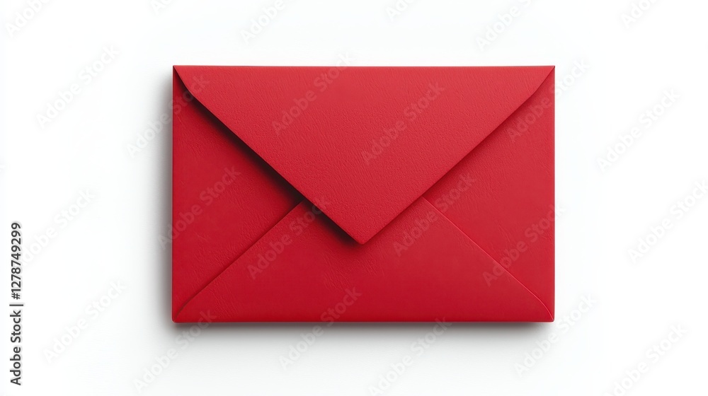 A vibrant red envelope sits on a clean background, representing communication, messages, and the art of letter writing. A vibrant red envelope sits on a clean background, representing communication, messages, and the art of letter writing.