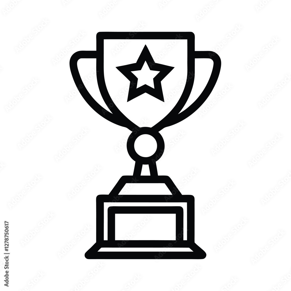 Champion Award Trophy Star Winning Success Victory Prize Competition Champion Award Trophy Star Winning Success Victory Prize Competition