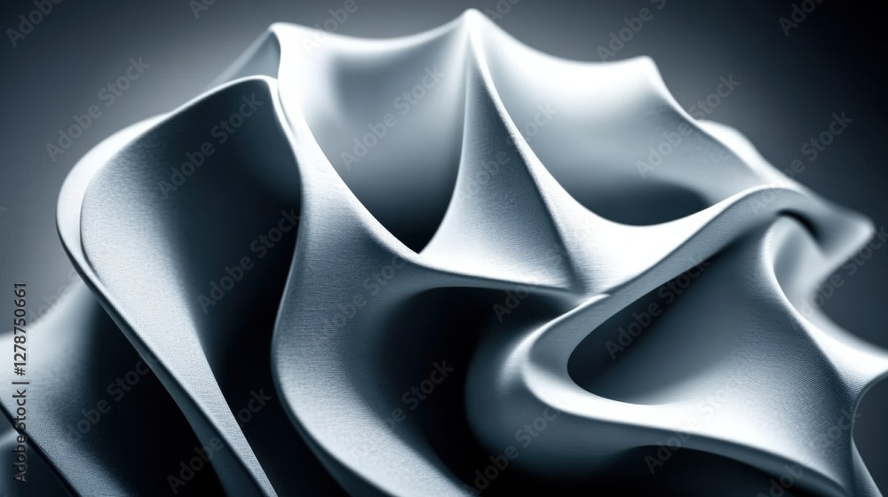 Obraz premium Enigmatic Gray Canvas with Faintly Embossed Shape Capturing Depth and Texture in Contemporary Art