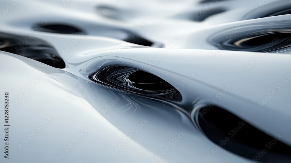 A 3D render featuring an abstract iridescent shape against a dark background, creating a striking visual contrast with shimmering, multicolored reflections. A 3D render featuring an abstract iridescent shape against a dark background, creating a striking visual contrast with shimmering, multicolored reflections.