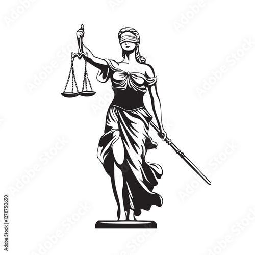 lady justice Illustration