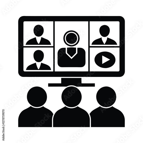 Virtual Meeting Online Conference, Remote Collaboration, Video Conferencing