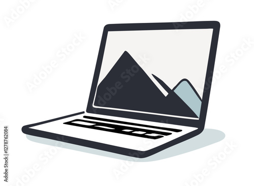 Laptop notebook ilustracja