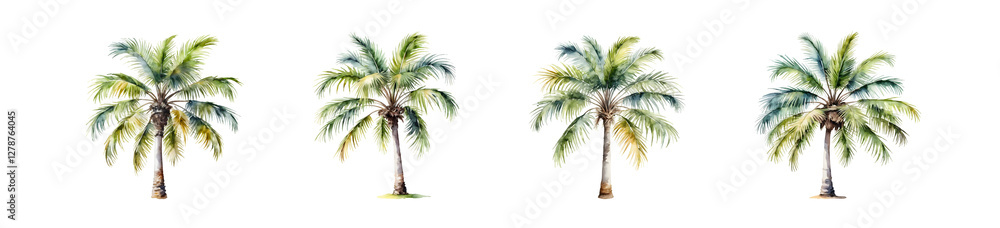 Obraz premium Stylized Palm Tree Illustration