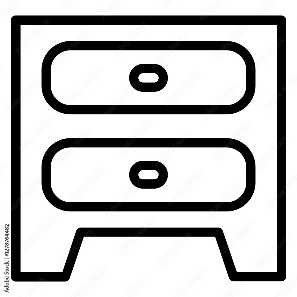 Drawer Furniture Table Line Icon Drawer Furniture Table Line Icon