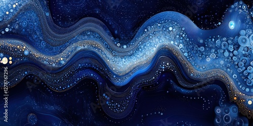 A cosmic tapestry unfolds in breathtaking detail, with swirling galaxies and nebulous forms weaving an intricate dance across the canvas, capturing the awe-inspiring complexity of the universe