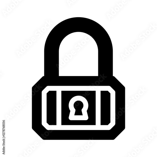 padlock glyph icon