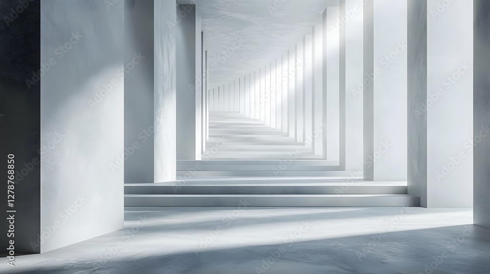 Obraz premium Elegant Minimalist Corporate Background with Refined Metallic Textures and Soft Ambient Lighting