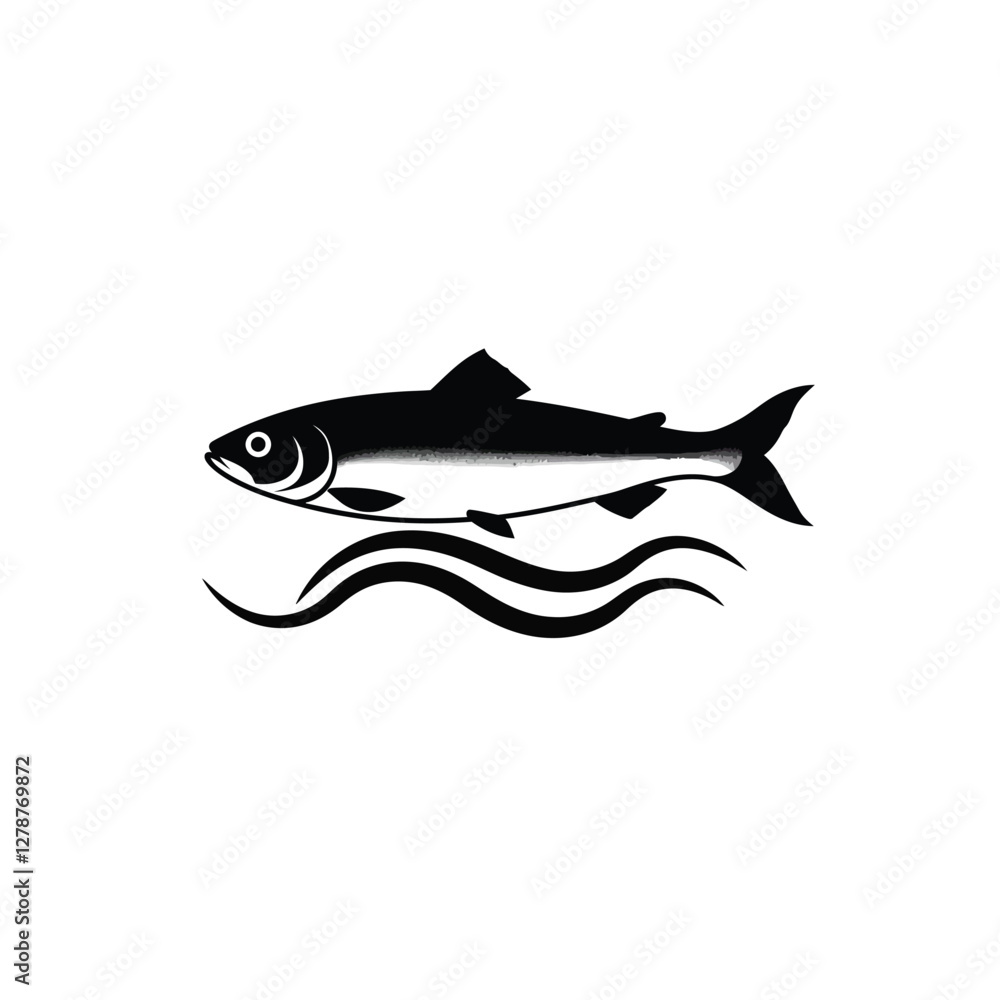 Fototapeta premium fish on white background