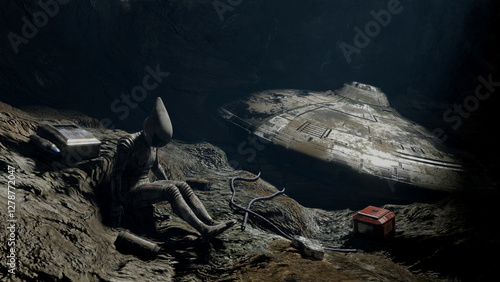 Ancient Alien Wreckage Discovered in Cave