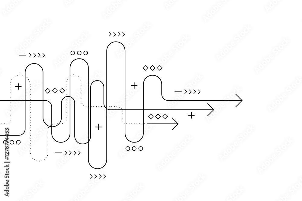 Naklejka premium Abstract arrow direction. Business investment to success. financial data graph strategy. Technology background. High speed.