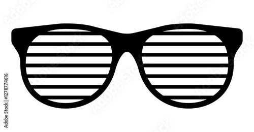 Black glasses rim. Eyeglasses rim icon