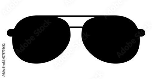 Black glasses rim. Eyeglasses rim icon