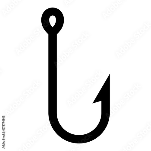 Fishing hook icon isolated on white background