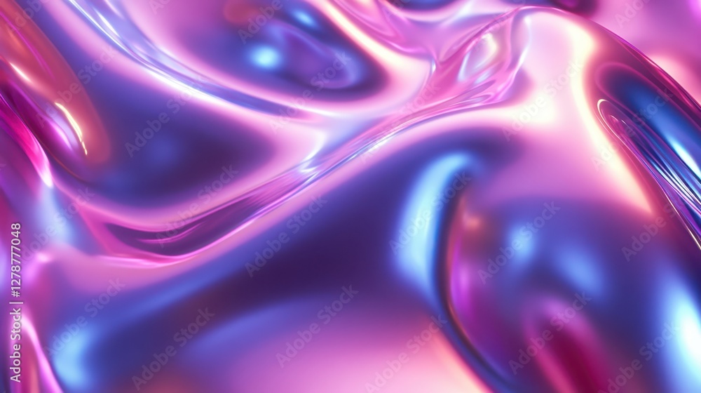 Fototapeta premium A mesmerizing abstract animation featuring a 3D rendered background with a color dispersion effect.