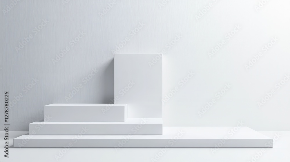 A minimalist abstract background design featuring a geometric composition of cubes. A minimalist abstract background design featuring a geometric composition of cubes.