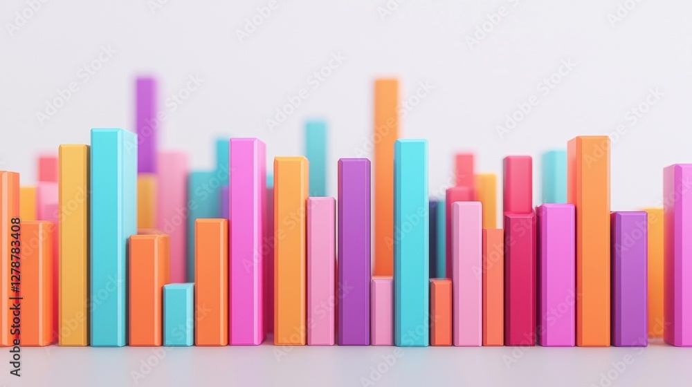 Analytics concept. Futuristic Digital Analytics Display with Vibrant Abstract Geometric Shapes Analytics concept. Futuristic Digital Analytics Display with Vibrant Abstract Geometric Shapes