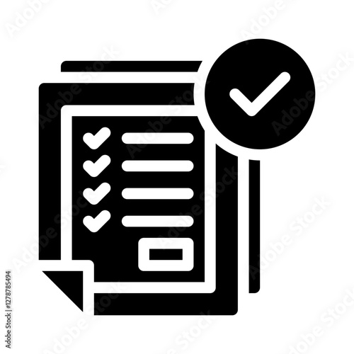 checklist glyph icon