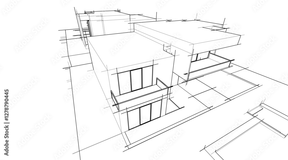Modern Architectural Sketches – Abstract Residential Designs Modern Architectural Sketches – Abstract Residential Designs