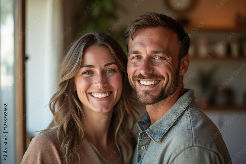 a photo of diverse couple smile at camera a photo of diverse couple smile at camera