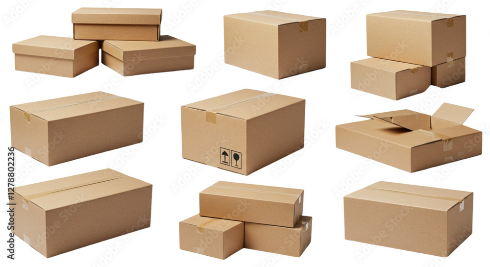 Fototapeta premium Cardboard boxes