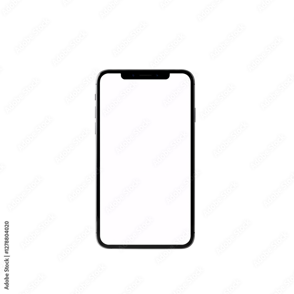 blank mobile phone screen isolated on transparent background blank mobile phone screen isolated on transparent background