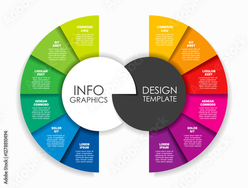 Infographic design template with place for your data. Vector illustration.
