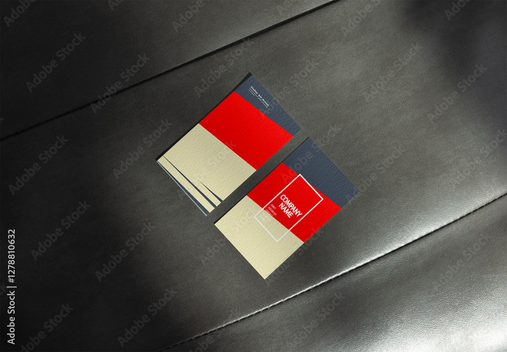Business Card Mockup Showcasing Front and Back Design Templates. US ...