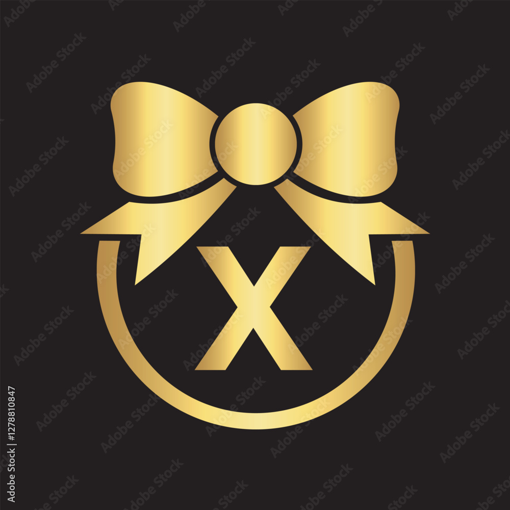 Initial Tie Logo Combine With Letter X Vector Template Initial Tie Logo Combine With Letter X Vector Template