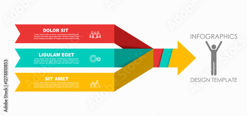 Infographic design template with place for your data. Vector illustration.