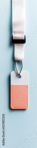 Modern Professional Badge Holder Dual-Finish Reflective and Matte Design for Healthcare Credentials - Streamlined Identity Display in Medical Environments photo