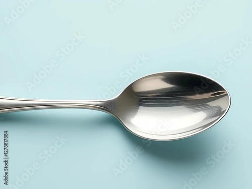 Wallpaper Mural spoon and fork on blue background Torontodigital.ca