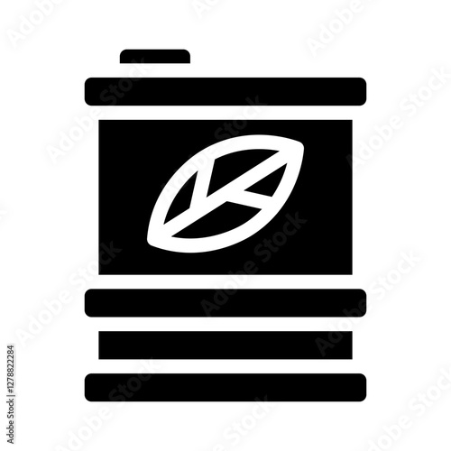 biofuel glyph icon
