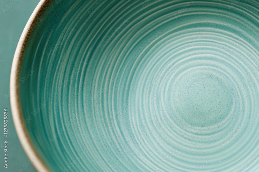 Fototapeta premium Ceramic bowl featuring smooth hand-crafted texture and soft glaze finish against a modern backdrop