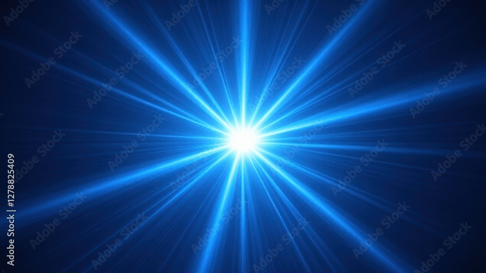 A bright blue starburst radiates from the center, creating a stunning visual effect. A bright blue starburst radiates from the center, creating a stunning visual effect.